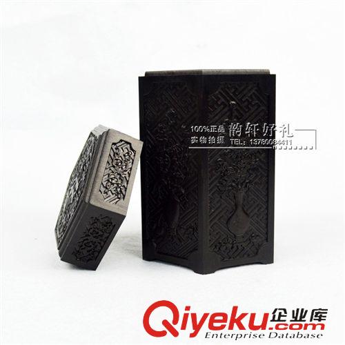 黑檀木 黑檀木茶葉罐批發(fā)廠家現(xiàn)貨直銷可定制各種木質(zhì)花紋實(shí)用家具擺件原始圖片2
