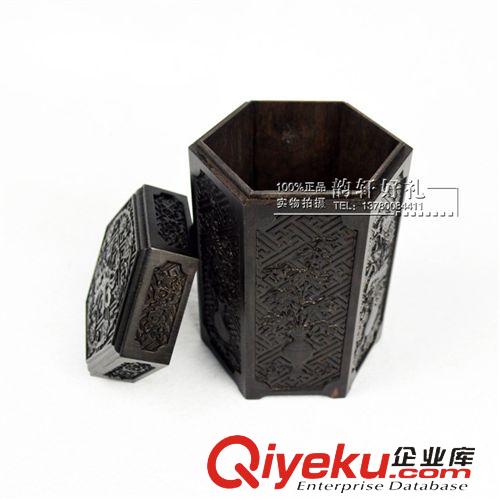 黑檀木 黑檀木茶葉罐批發(fā)廠家現(xiàn)貨直銷可定制各種木質(zhì)花紋實(shí)用家具擺件原始圖片3
