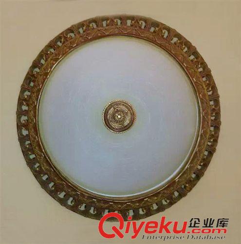 現(xiàn)貨吸頂燈 現(xiàn)貨歐式田園樹脂吸頂燈圓形gd別墅茶樓裝飾客廳走廊過道玄關(guān)燈原始圖片3