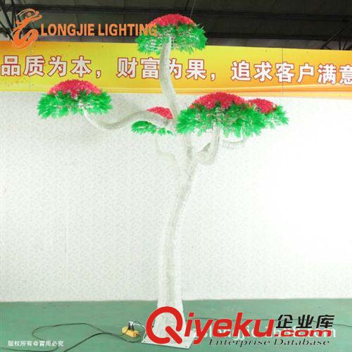 鐵桿樹 4200燈 高：2.7米，LED滴膠蘑菇樹燈,LED發(fā)光燈樹，發(fā)光樹燈