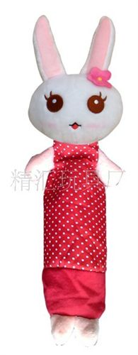 手機座，筆筒， 毛絨筆袋，卡通筆袋，毛絨兔仔玩具筆袋原始圖片3