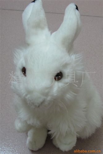十二生肖仿真動物公仔 毛絨玩具，十二生肖毛絨玩具公仔禮品，玉兔玩具公仔原始圖片3