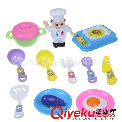 過家家玩具 13件套 寶寶過家家玩具套裝 做飯仿真廚房玩具女孩扮家家餐具原始圖片2