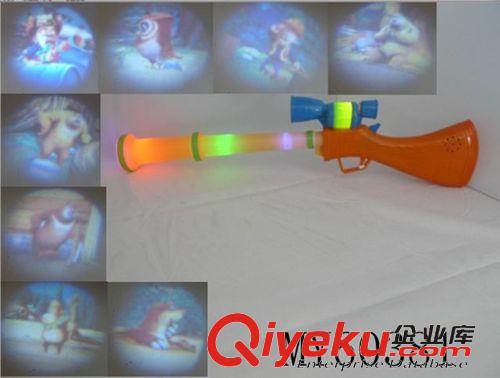 流行時(shí)貨/影視系列玩具 熱銷兒童流行玩具 卡通動(dòng)漫投影qs槍 電動(dòng)光頭強(qiáng)投影槍 sq原始圖片2