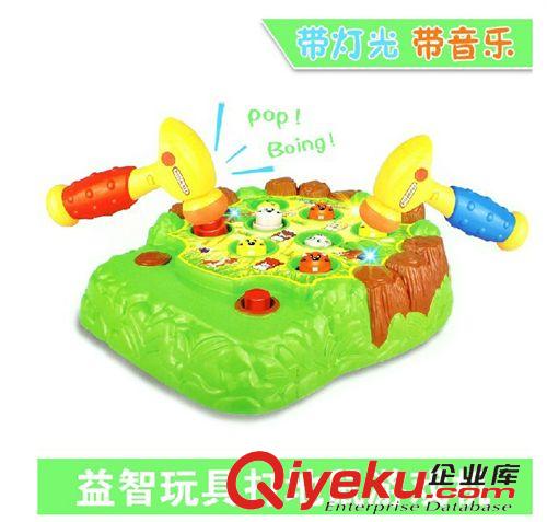 益智系列 新奇雙人打地鼠游戲機 兒童益智玩具智力玩具3歲以上迷你敲擊果蟲原始圖片2