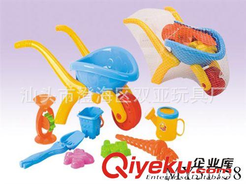 夏天系列 海貝星zp 超大號沙灘手推車玩具 玩沙戲水玩具 親子玩具 8件套原始圖片2
