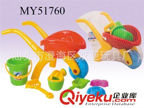 夏天系列 海貝星zp 超大號沙灘手推車玩具 玩沙戲水玩具 親子玩具 8件套原始圖片3