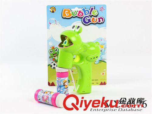 吹泡泡玩具 供應(yīng) 兒童吹泡泡玩具 實色新兔帶雙閃燈光泡泡槍 音樂2瓶水原始圖片3