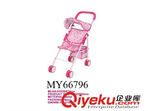 過家家系列 兒童公仔、芭比、娃娃玩具  公仔手推車玩具系列 鐵手推車原始圖片2
