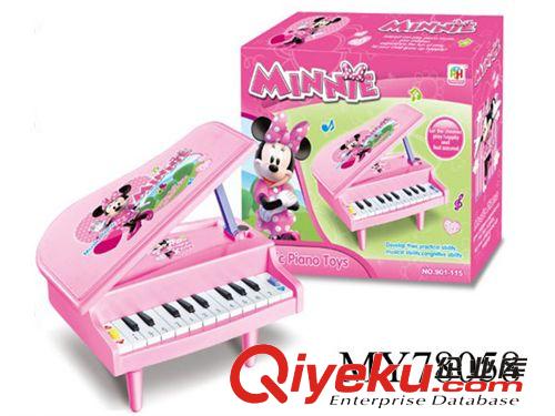 樂器系列 兒童電動樂器玩具 小鋼琴、電子琴、手拍鼓 米妮3D燈光音樂電子琴原始圖片3