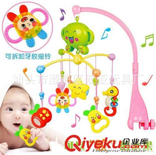 嬰幼兒玩具 愛嬰樂 新生兒嬰兒玩具 床鈴嬰兒 快樂家族床頭鈴手搖玲 旋轉(zhuǎn)音樂原始圖片2