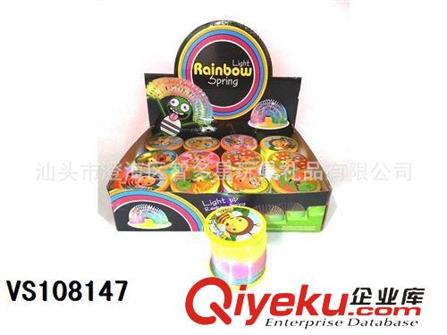 益智系列 供應異形金蔥透明彩虹圈 益智玩具 多邊形彩虹圈 塑料彈簧圈原始圖片2