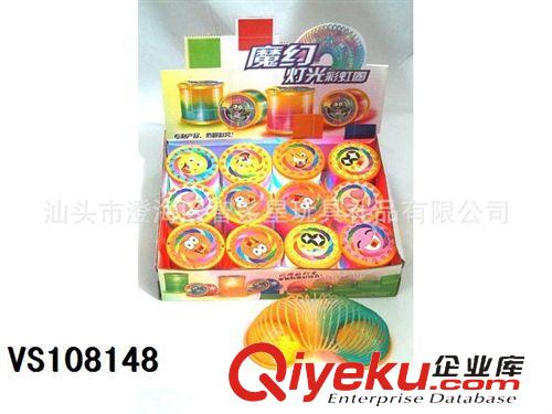 益智系列 供應異形金蔥透明彩虹圈 益智玩具 多邊形彩虹圈 塑料彈簧圈原始圖片3