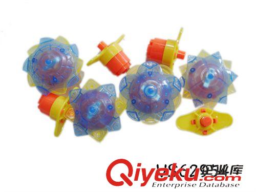 陀螺、溜溜球系列 供應上鏈燈光陀螺,4款/玩具陀螺/閃光陀螺/上鏈玩具/發光陀螺贈品原始圖片3