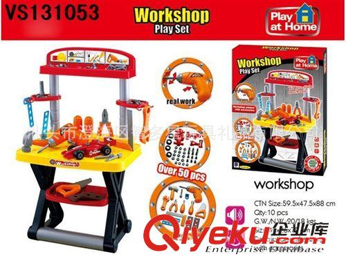 過(guò)家家 供應(yīng)280PCS電動(dòng)拼裝積木/仿真工具/組合工具/兒童維修工具原始圖片3