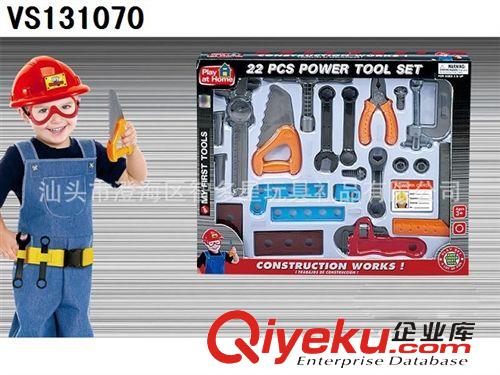 過家家 供應(yīng)19PCS電鉆工具箱/仿真工具/組合工具/兒童維修工具原始圖片3