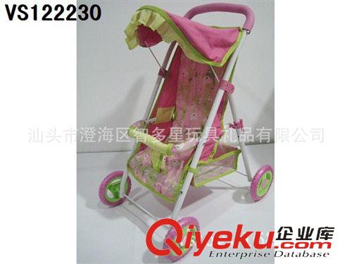 推拉玩具 供應(yīng)兒童手推車/鐵制嬰兒推車/過家家塑料仿真手推車