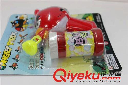 泡泡槍/泡泡水 300元起混批發(fā)夏天熱銷款慣性玩具力控憤怒的小鳥泡泡槍多彩泡泡原始圖片2