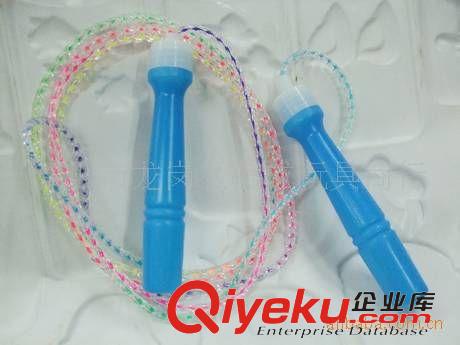 風車/籃球架/運動類 小額300元起混批發兒童玩具塑料手柄跳繩XC218新奇風健身跳繩子原始圖片2