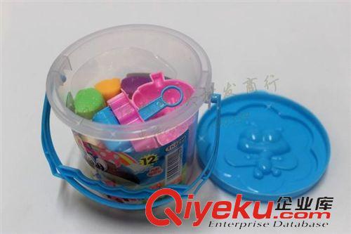 寫字板/彩泥/蠟畫/彩筆 小額玩具混批發晶晶橡皮泥益智力控動手 配模具 大號12色桶裝彩泥原始圖片2
