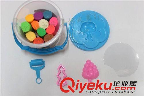 寫字板/彩泥/蠟畫/彩筆 小額玩具混批發晶晶橡皮泥益智力控動手 配模具 大號12色桶裝彩泥原始圖片3