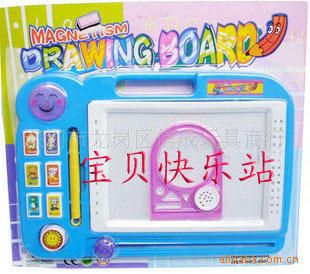 寫字板/彩泥/蠟畫/彩筆 小額300元起混批兒童智力玩具數字磁性寫字板助教樣板中號324-08