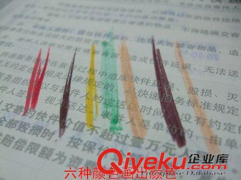 寫字板/彩泥/蠟畫/彩筆 小額300元起混批發熱銷益智小孩過家家玩具繪畫筆水彩筆 1袋6支裝原始圖片3