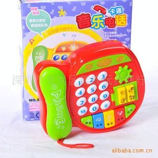 玩具電話/電子琴類 小額300元起混批發供應卡通電話琴5029電子琴電動玩具玩具電子琴