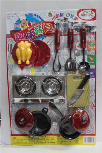 餐具/工具/釣魚過家家系列 小額塑料玩具批發(fā)小朋友過家家仿真餐具 13種優(yōu)質(zhì)仿真 廚具 餐具原始圖片2