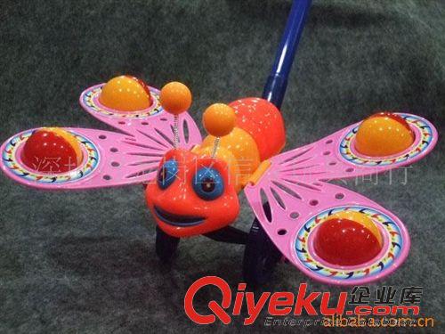 手推玩具 小額300元起混批兒童玩具學(xué)步手推蝴蝶大號帶搖鈴聲手推玩具325原始圖片2