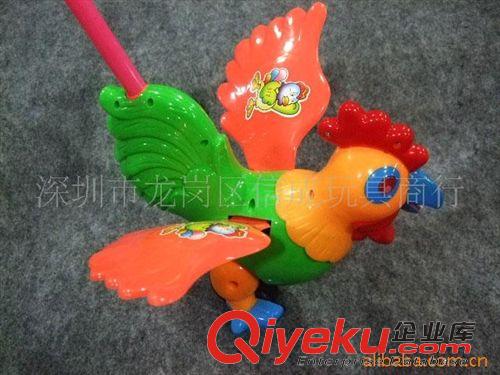手推玩具 小額批發(fā)經(jīng)典熱銷 兒童學(xué)走路好幫手 手推公雞玩具大號帶咯吱聲原始圖片2