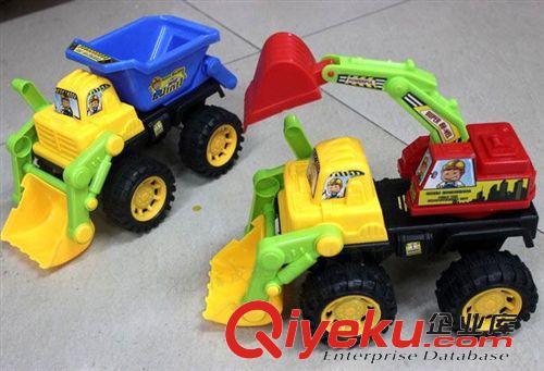 慣性車/滑行玩具 小額300元起混批手推工程車手推玩具車拖拉玩具車裝土挖土機6823原始圖片3