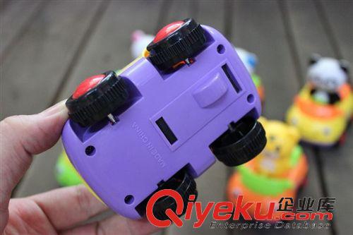 慣性車/滑行玩具 新品熱銷寶寶慣性卡通動物車小車 優(yōu)質環(huán)保材質 6款混裝(1盒6只)原始圖片2