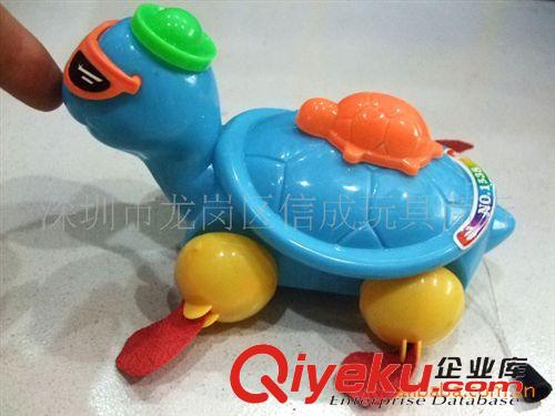 上鏈/拉線/回力玩具 小額玩具混批發(fā)力控拉線玩具卡通拉線龜帶小龜 多色混裝拉線烏龜原始圖片2