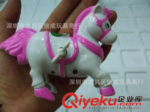 上鏈/拉線/回力玩具 小額300元起混批發(fā)上鏈發(fā)條玩具卡通多色上鏈行走馬上鏈跳馬原始圖片3