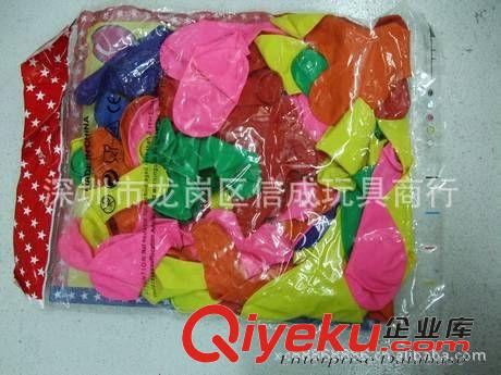 充氣動物/球玩具 小額300元起混批發(fā)裝飾氣球心型氣球心形球混色心形汽球95個/1包原始圖片3