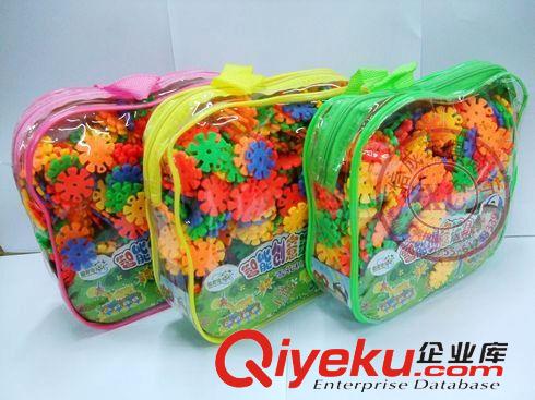 積木玩具 小額玩具批發(fā) 智力創(chuàng)意積木 百變立體雪花片280塊裝 新奇積木玩具