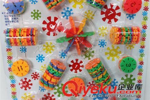 積木玩具 小額玩具混批發(fā)智能創(chuàng)意百變玩具 192PCS立體積木雪花片積木005原始圖片2