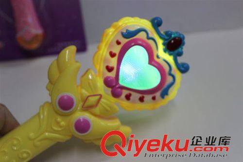 閃光玩具 小額玩具混批發(fā)力控電動聲光棒 魔幻公主魔仙棒 帶燈光+語音+音樂原始圖片2