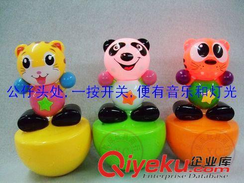 閃光玩具 300元起混批發(fā)新款暢銷電動玩具 卡通動物不倒翁帶燈光音樂多款混原始圖片2