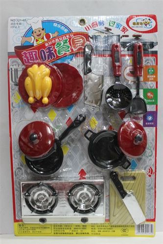 餐具/工具/釣魚過家家玩具 小額塑料玩具批發(fā)小朋友過家家仿真餐具 13種優(yōu)質(zhì)仿真 廚具 餐具原始圖片2