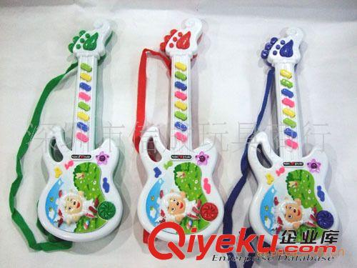 電子琴 小額玩具混批發供應電動玩具彈琴多音樂+單音 電子琴喜羊羊吉他琴原始圖片3