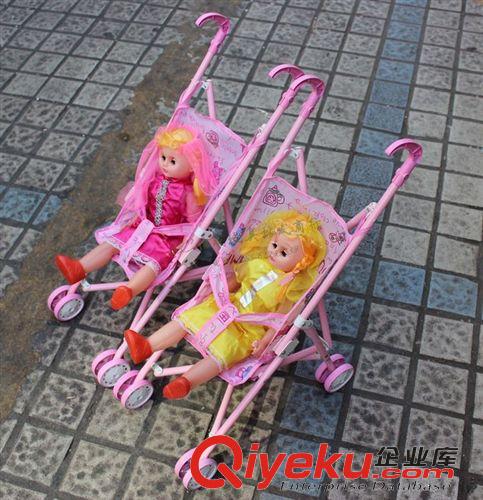 手推玩具 兒童過家家玩 具批發(fā)兒童學步車嬰兒手推鐵推 車車+大芭芘娃1個原始圖片2