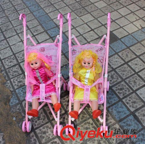 手推玩具 兒童過家家玩 具批發(fā)兒童學步車嬰兒手推鐵推 車車+大芭芘娃1個原始圖片3