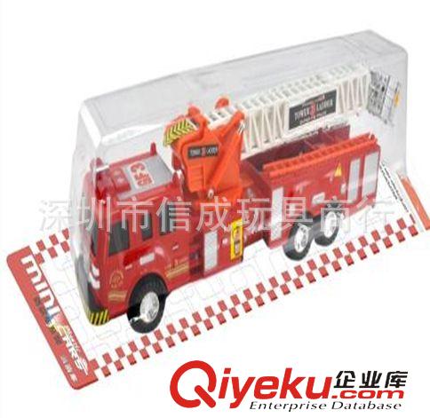 慣性車/滑行車玩具 小額300元起混批發(fā)玩具消防車云梯車高速路云梯慣性消防車XC1639