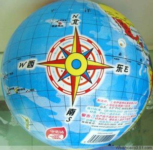 充氣動(dòng)物/球系列 小額300元起混批發(fā)充氣玩具zp伊諾特加厚8.5寸地球玩具球地圖球原始圖片3