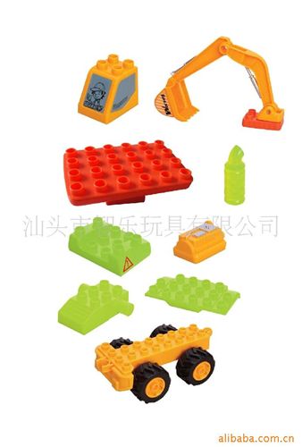 積木 智樂公司益智積木拼裝工程車，積木，ZL2621-1P原始圖片2