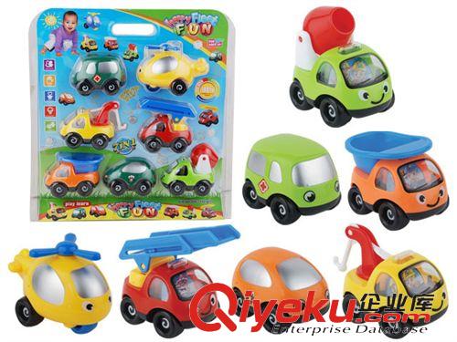 嬰幼兒玩具 智樂滑行實色卡通玩具車(3只莊)  嬰幼兒益智玩具 ZL07383
