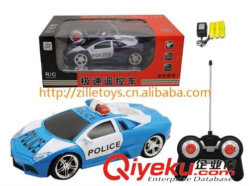 遙控車(chē) 智樂(lè)1:24四通仿真遙控車(chē)遙控警車(chē)帶燈光(中文包裝)帶充電