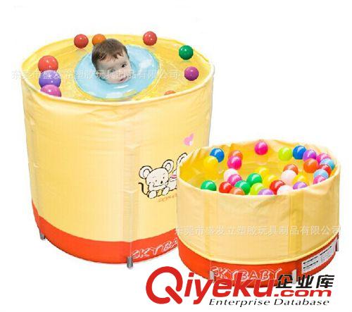 嬰兒水池/Baby pool 嬰兒游泳池 保溫加厚頂環(huán)充氣支架夾網(wǎng)布折疊大圓形游泳桶